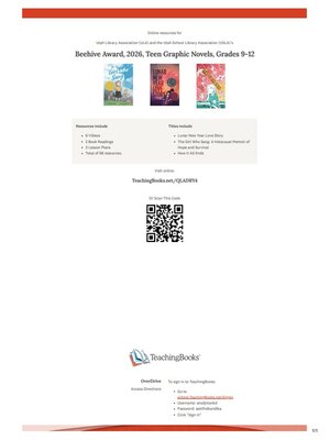 cover image of Teen Graphic Novels 9-12 Beehive